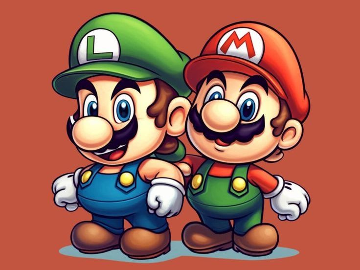 Mario and Luigi cartoon
